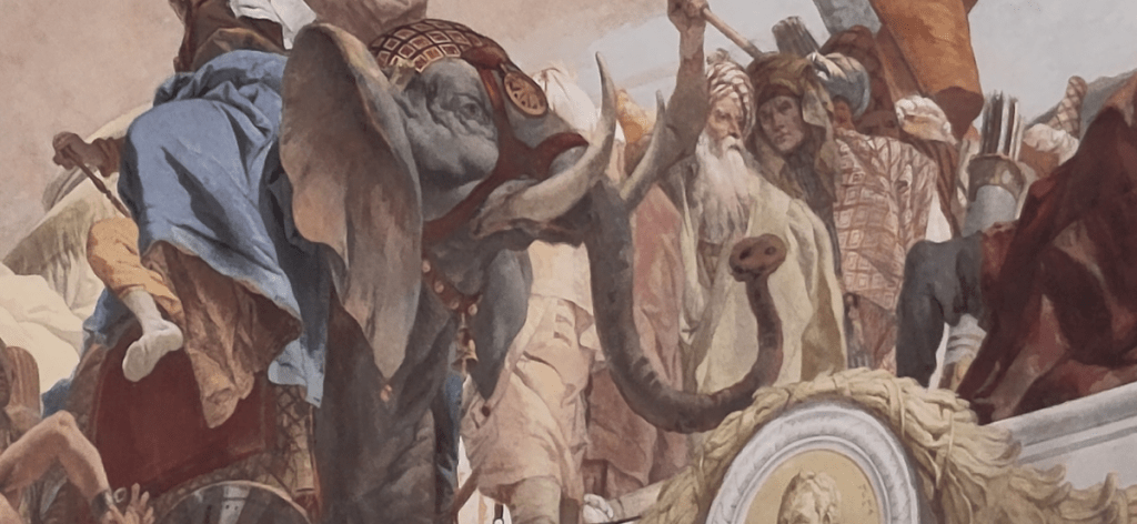 Elefant mit Schweinerüssel